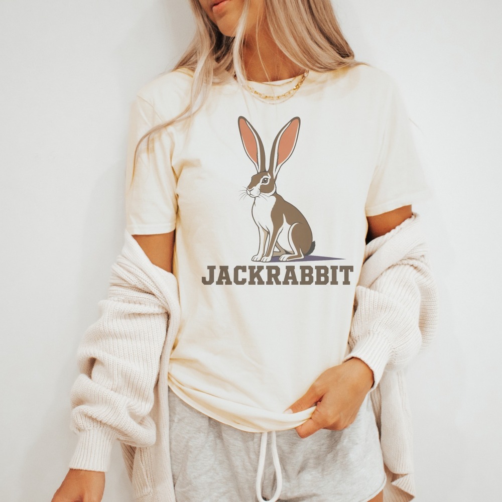 Jackrabbit Desert Wildlife Earthy Tone Animal Art Shirt
